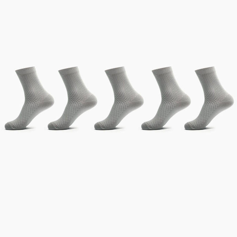 Bamboo Fiber Men Socks Business Breathable Male Limorista