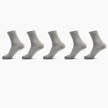 Bamboo Fiber Men Socks Business Breathable Male Limorista