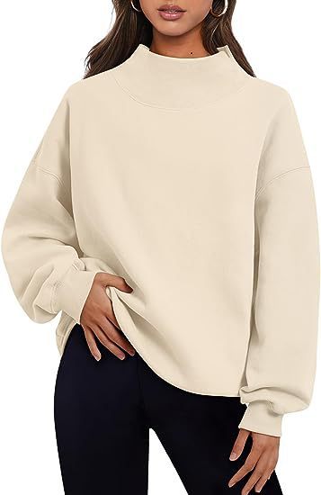 Pullover Sweatshirt Solid Color Loose Tops Round Neck Hoodie Women Thick Clothing Limorista