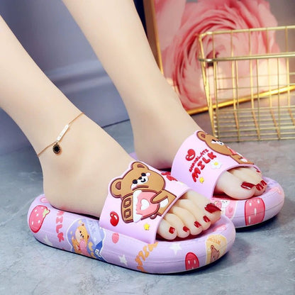 Cartoon Thick Flip-flops Home Indoor Non-slip Soft Bottom Limorista