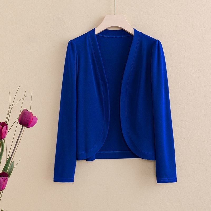 Shawl Cardigan Short Cardigan Pure Color All-matching Women Limorista