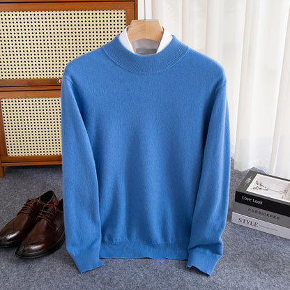 Half-collar Wool Sweater Male Limorista