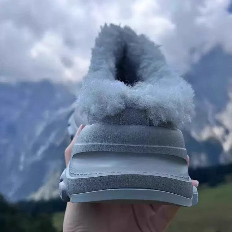 Ugly And Cute Big Head Snow Boots Fur Integrated Women&