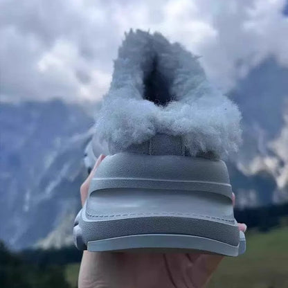Ugly And Cute Big Head Snow Boots Fur Integrated Women&