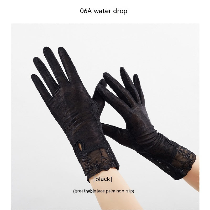 Lightweight Breathable Lace Sun Protection Gloves Limorista
