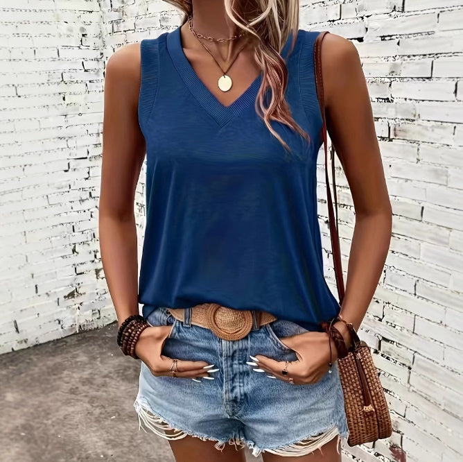 Fashion Sleeveless Comfortable T-shirt Women Limorista