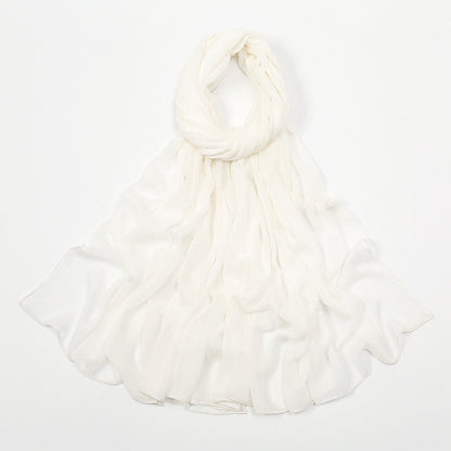 Curling Rayon Wrinkle Scarf Women&