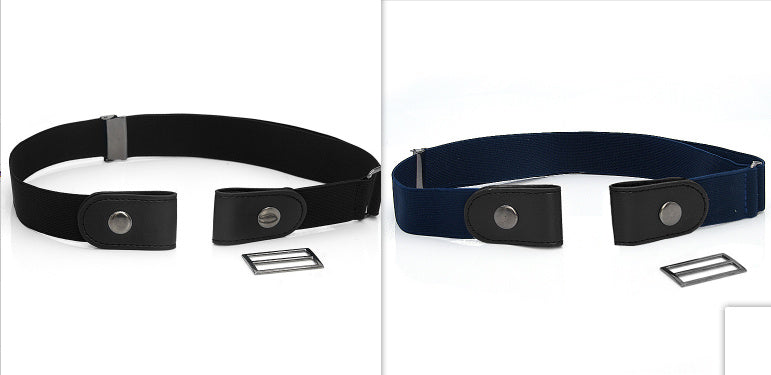 New Slim Elastic Invisible Belt Simple Lazy Belt Fat Elastic Leather Limorista