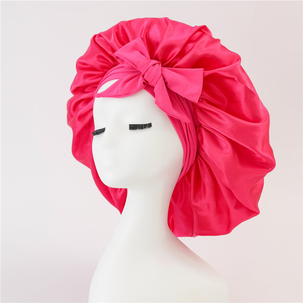 New Silk Bonnet For Sleeping Women Satin Bonnet Hair Bonnet Night Sleep Cap Scarf Wrap For Curly Hair With Tie Band For Curly Hair Limorista