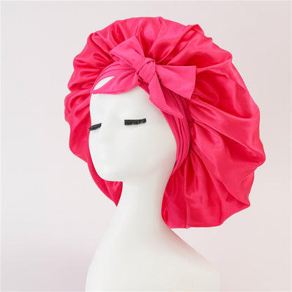 New Silk Bonnet For Sleeping Women Satin Bonnet Hair Bonnet Night Sleep Cap Scarf Wrap For Curly Hair With Tie Band For Curly Hair Limorista