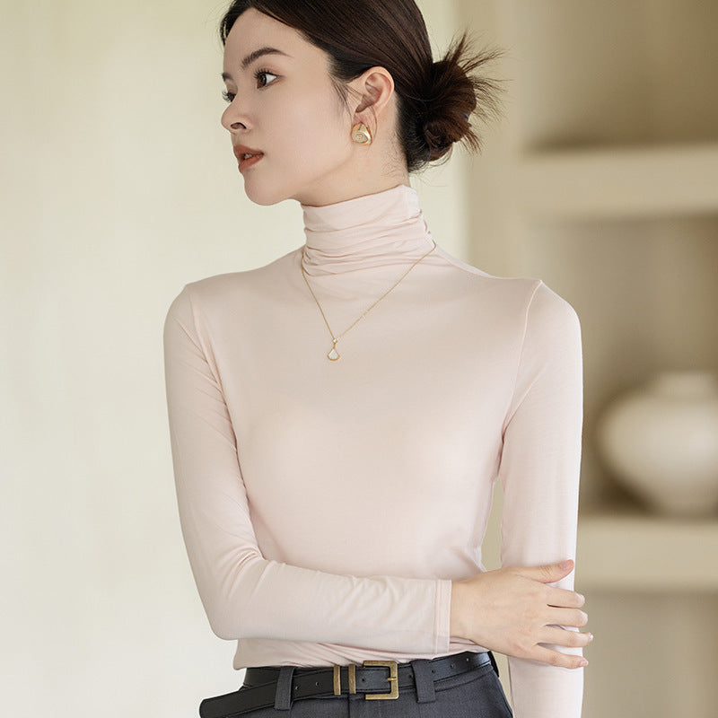 Turtleneck Bottoming Shirt Women&