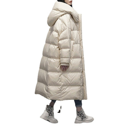 Winter Fleece-lined Thickened 90 White Duck Down Jacket Limorista