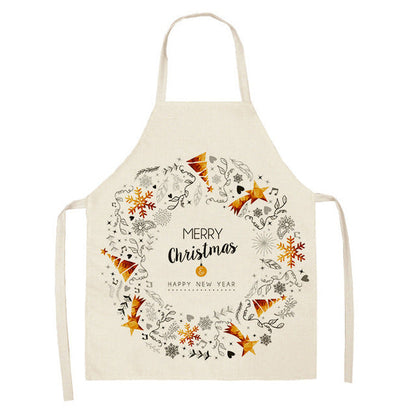 Christmas Series Cotton And Linen Apron Limorista