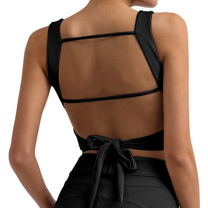 Quick-drying With Chest Pad Nude Feel Yoga Straps Top Limorista