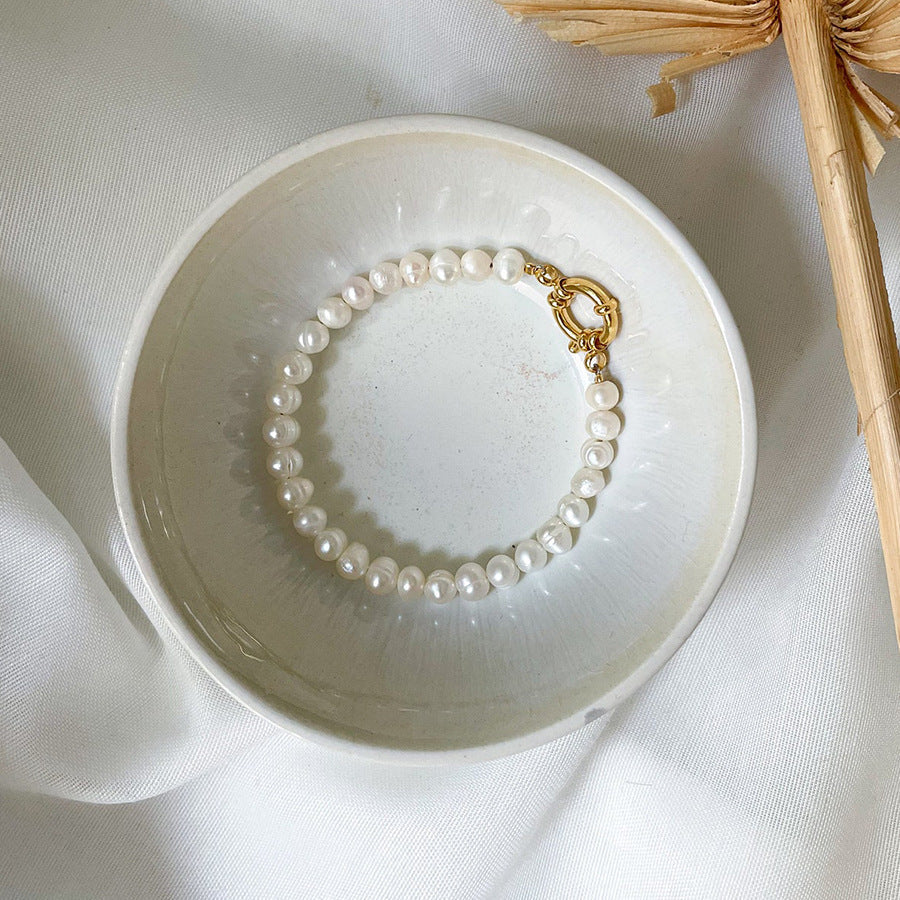 Baroque Natural Freshwater Pearl Bracelet Limorista