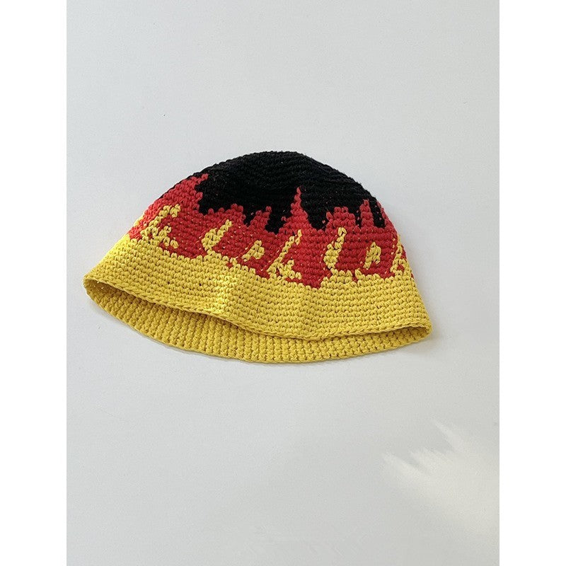 Japanese-style Retro Hollow Flower Handmade Knitted Bucket Hat Women Limorista