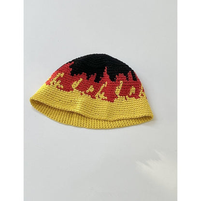 Japanese-style Retro Hollow Flower Handmade Knitted Bucket Hat Women Limorista