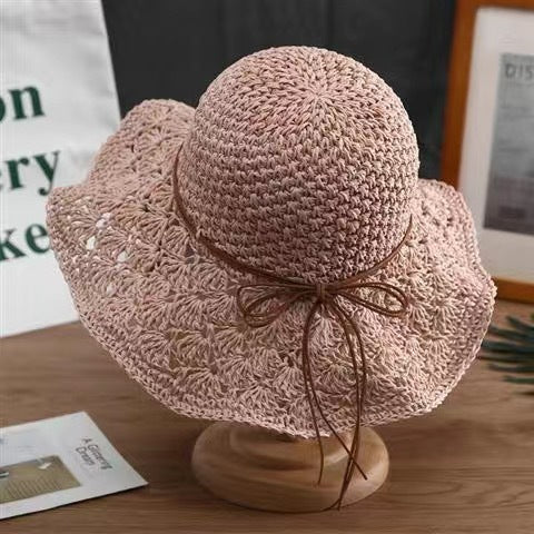 Fashionable Handmade Crochet Straw Hat Limorista