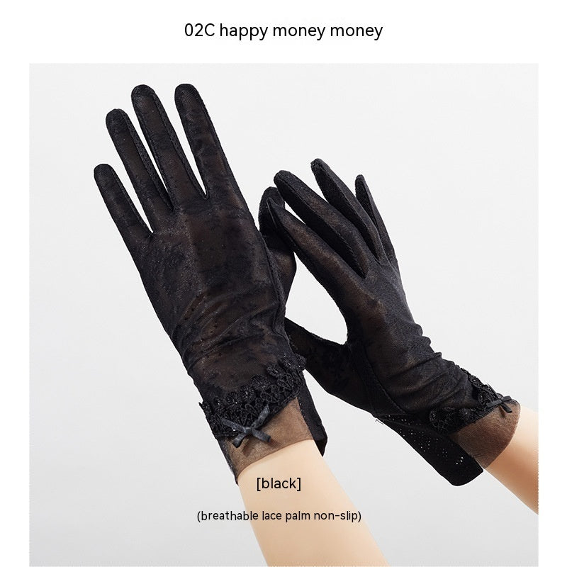 Lightweight Breathable Lace Sun Protection Gloves Limorista