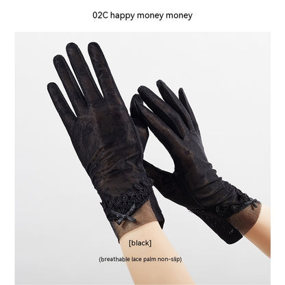 Lightweight Breathable Lace Sun Protection Gloves Limorista