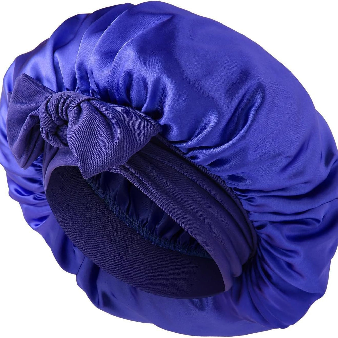 Satin Ribbon Round Bow Elastic Nightcap Limorista