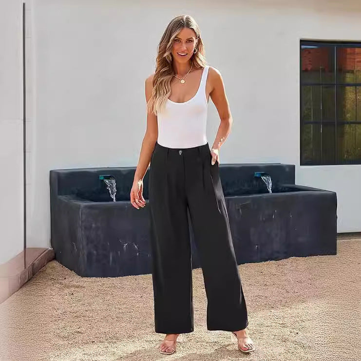 Casual Wide Leg Business Pants Women&
