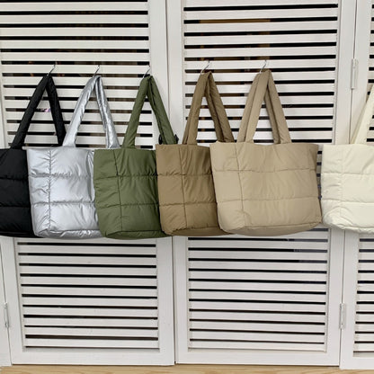 Soft Cotton-filled Tote Bag Portable Shoulder Limorista