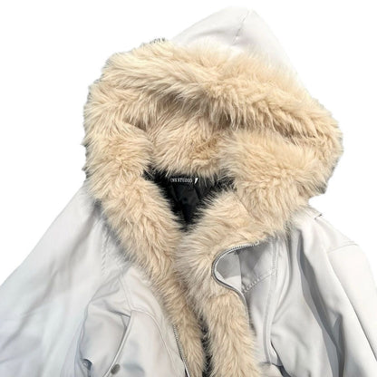 Thickened Keep Warm New Hooded Loose Furry Coat Limorista