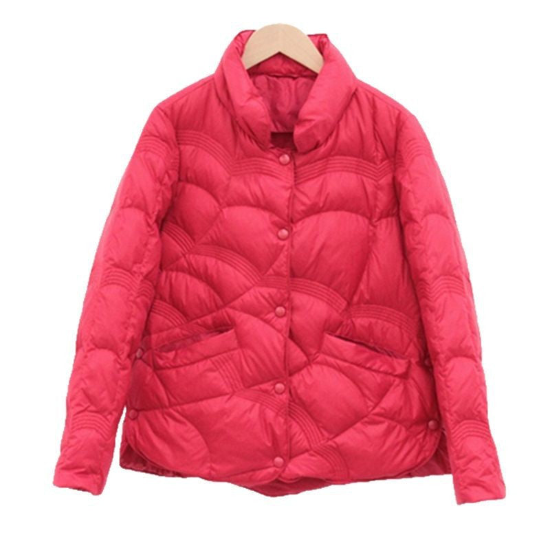Lightweight Down Jacket Female Loose Lapel Limorista