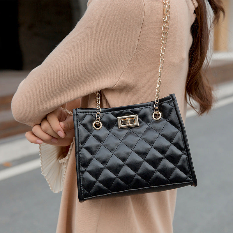 Mini Chain Shoulder Bags Rhombus Sewing Small Square Bags For Women Limorista