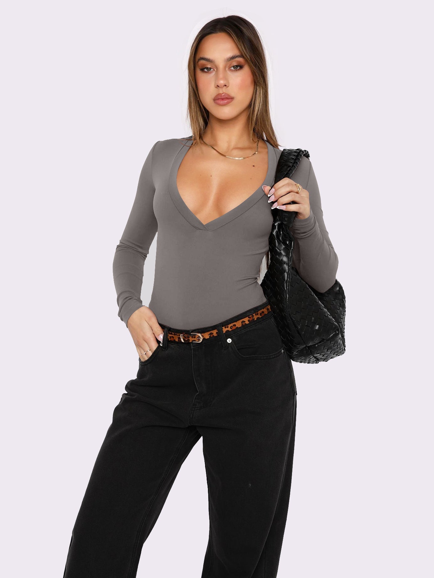 Fashionable All-match Short Long Sleeve Women Limorista