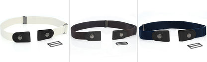 New Slim Elastic Invisible Belt Simple Lazy Belt Fat Elastic Leather Limorista