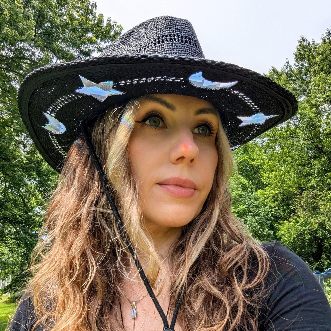 Sun Catcher Denim Sun Protection Braided Hat Limorista