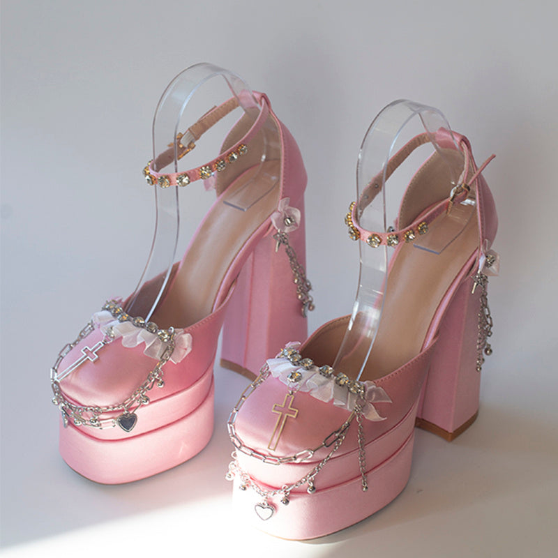 Thick Soled Hentian High Heels Limorista