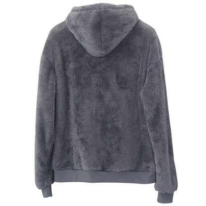 Double-sided Velvet Hooded Sweater Men&