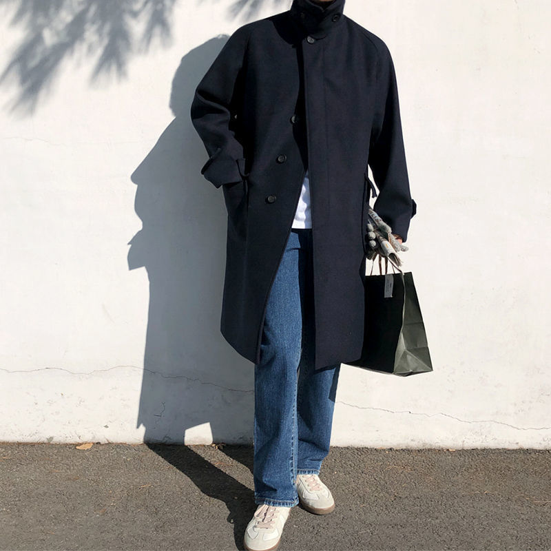 British Style Trench Coat Woolen Cloth Limorista