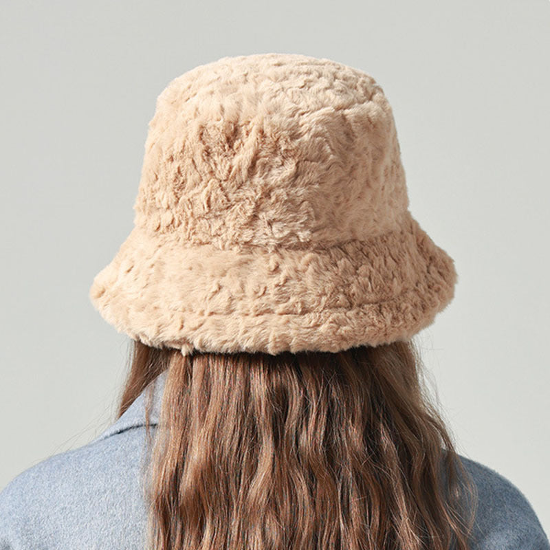Lambswool Fisherman Hat Winter Warm Fashionable Solid Color Hats For Women Limorista