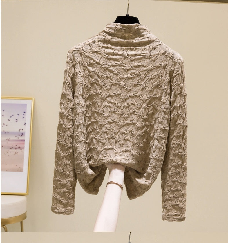 Thickened Half-high Collar Bottoming Shirt For Women Limorista