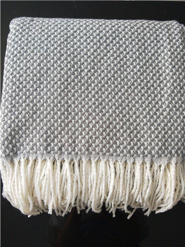 Sofa Blanket Air Conditioning Blanket Three-dimensional Water Wave Monochrome Double Wave Limorista