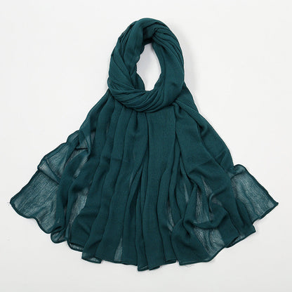 Curling Rayon Wrinkle Scarf Women&