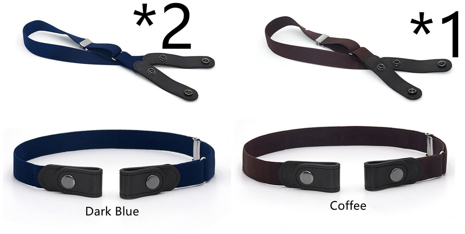 Jeans Belt Seamless Elastic Without Buckle All-match Lazy Belt Limorista