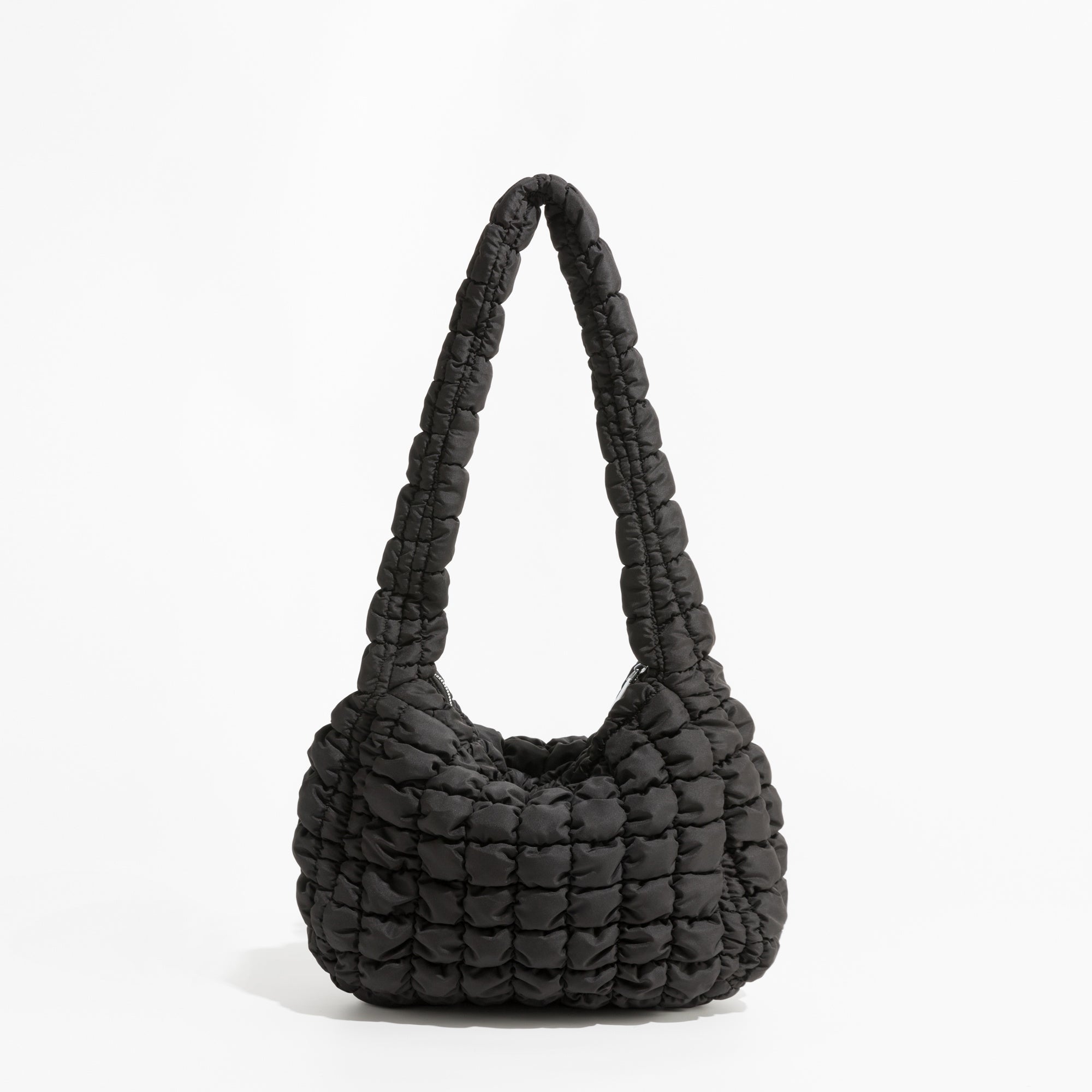 Nylon Padded Shoulder Purse Simple Trend Quilted Feather Down Women Hobo Bag Limorista