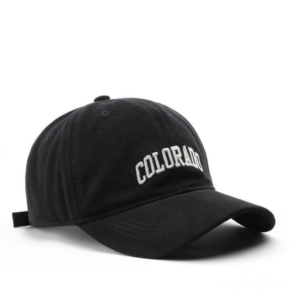 Japanese Fashionable Retro Female Letter Embroidery Baseball Cap Limorista