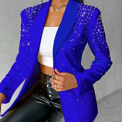 Fashion Casual Bubble Beads Small Suit Women&