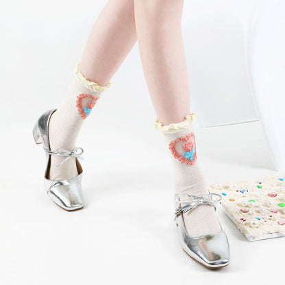 Retro Fashion Patterned Stockings Thin Limorista