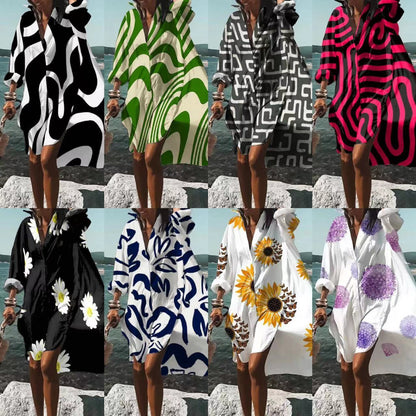 Fashion Print Temperament Loose And Comfortable Dress Limorista