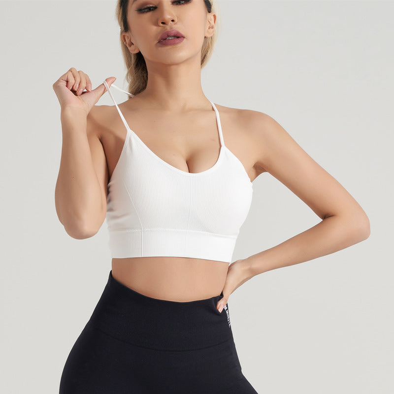 Buckle Shock-absorbing Cross Beauty Back Fitness Bra Limorista