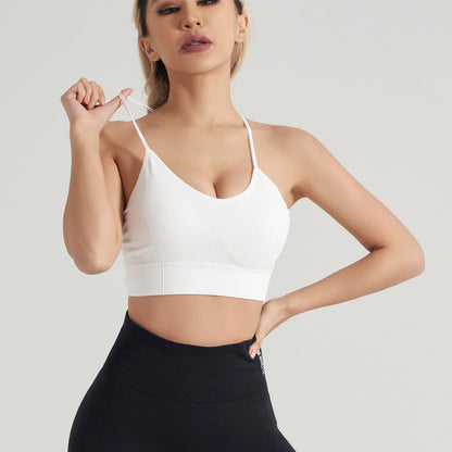 Buckle Shock-absorbing Cross Beauty Back Fitness Bra Limorista