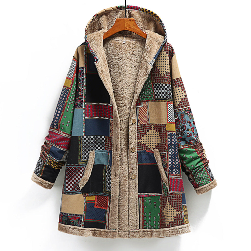 Loose plus size woolen coat Limorista