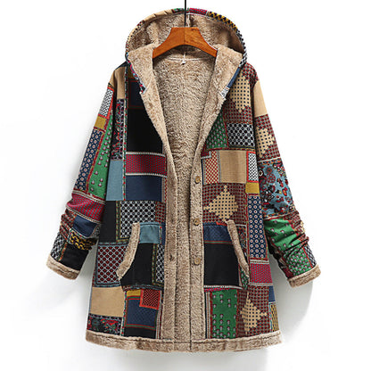 Loose plus size woolen coat Limorista
